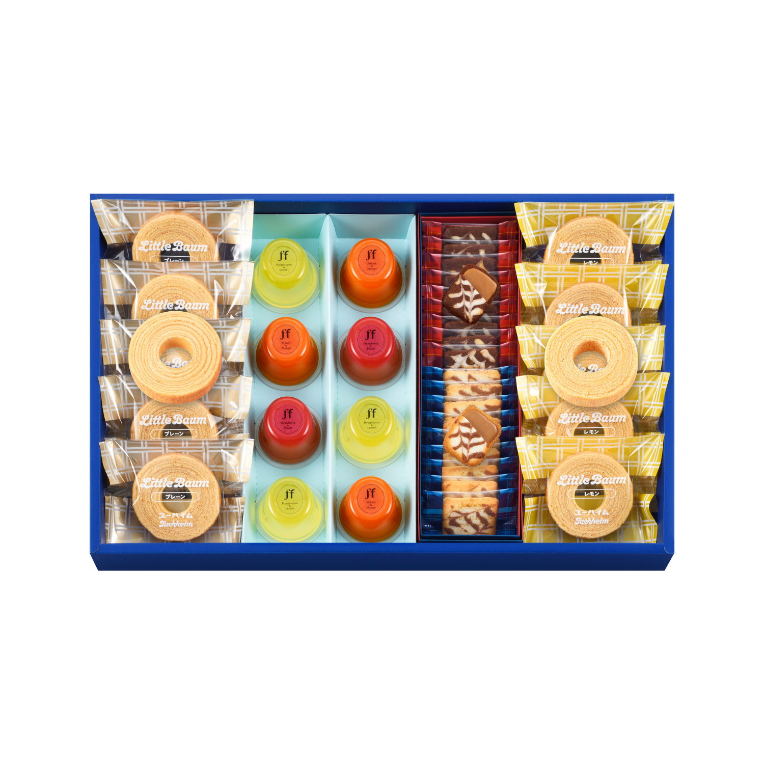 【夏季限定】バウム・ゼリー・焼き菓子詰合せ4種36個入り(LFS-50)